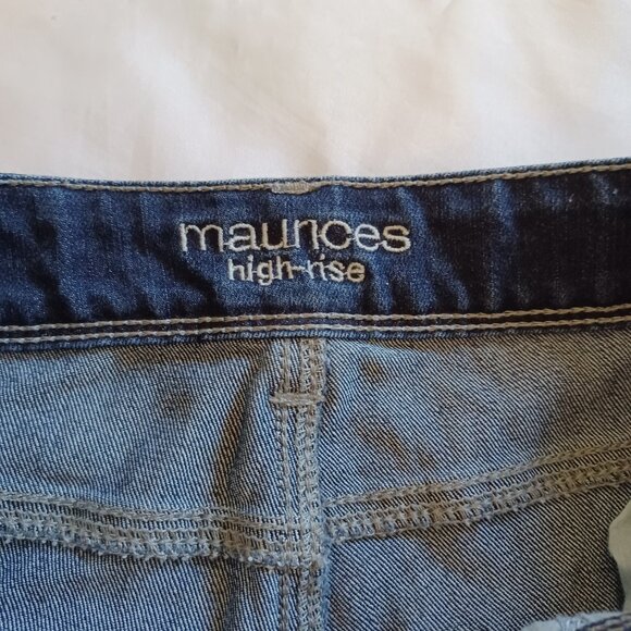 Maurices Women's Jeans Highrise Bootcut Flare Dark Wash Stretch Size 6 Long - Picture 7 of 11